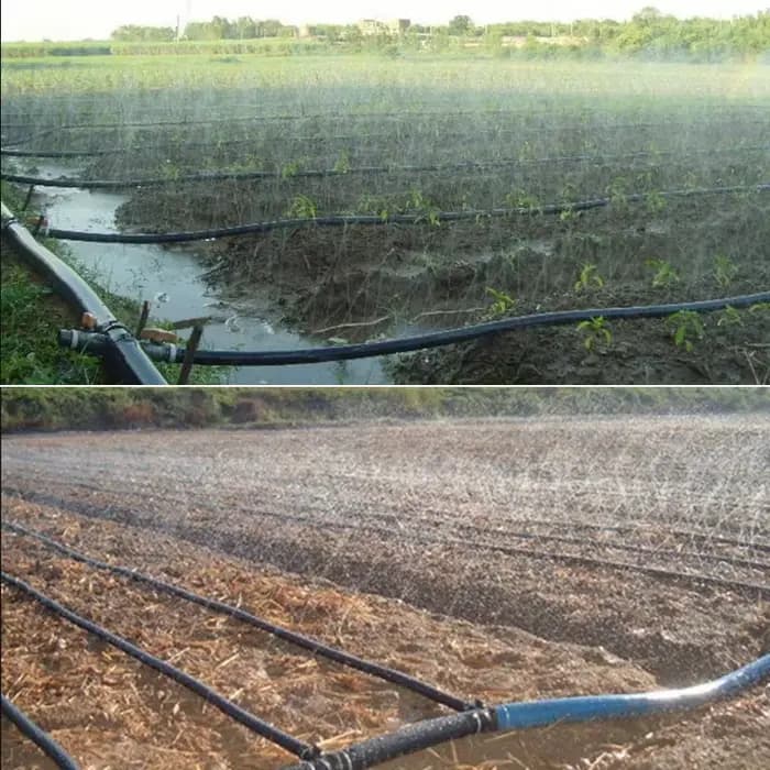 Tuyau d'irrigation par pulvérisation fine et douce, 0 à 7 trous, 1.2 pouces, Φ32mm, bande d'arrosage