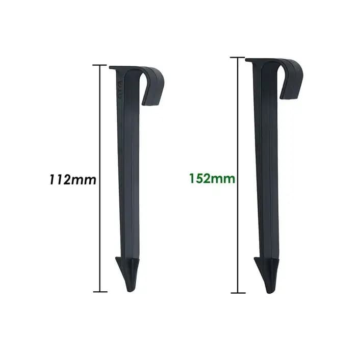 Tuyau en PE noir de type C, support de tuyau, prise de jardinage, nouveau, 16mm, 20mm, lot de 10 piè