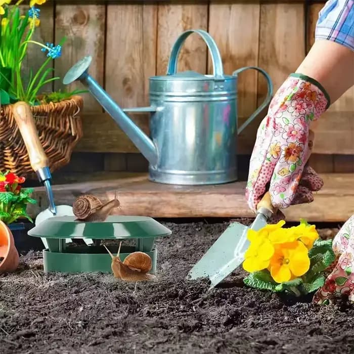 Piège à escargots de haute qualité, 5 pièces, durable, cage en plastique sûre pour légumes, fleurs,