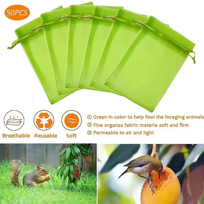 100 sacs de protection pour raisins, sacs en filet de jardinage, sacs agricoles pour la lutte antipa