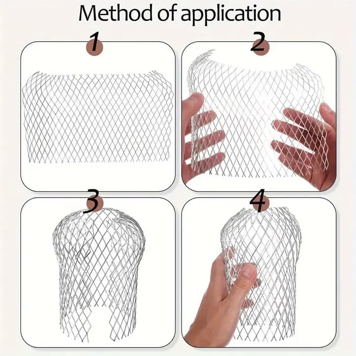 Filtre de gouttière en maille, feuille de toit, filet de protection de gouttière, filtre de descente