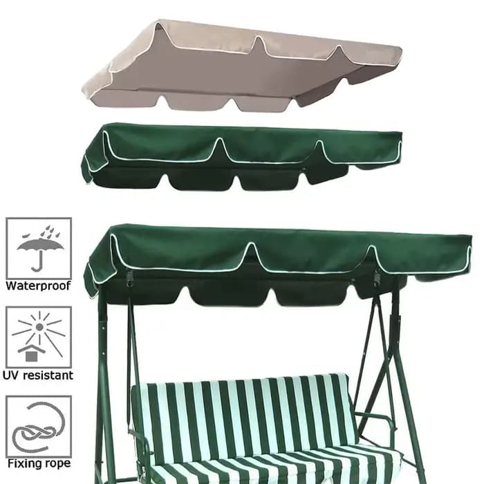 Auvent de balançoire étanche de remplacement, hamac de jardin extérieur, articles de balançoire de p