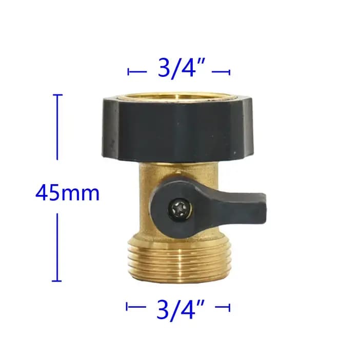 Séparateur de tuyau d'arrosage en plastique et laiton à 4 voies, 3/4 pouces, distributeur de connect