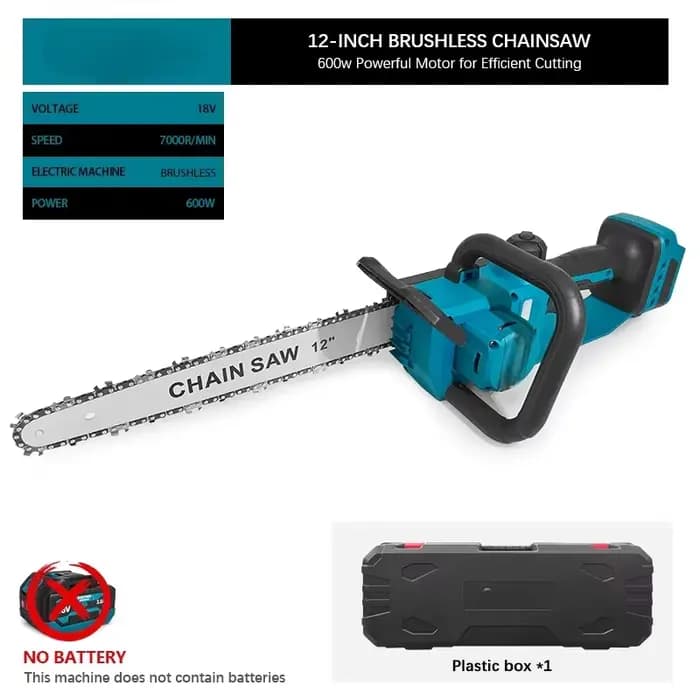 Makita – tronçonneuse électrique bleue sans fil de 12 pouces, 600W, outil électrique portatif sans b