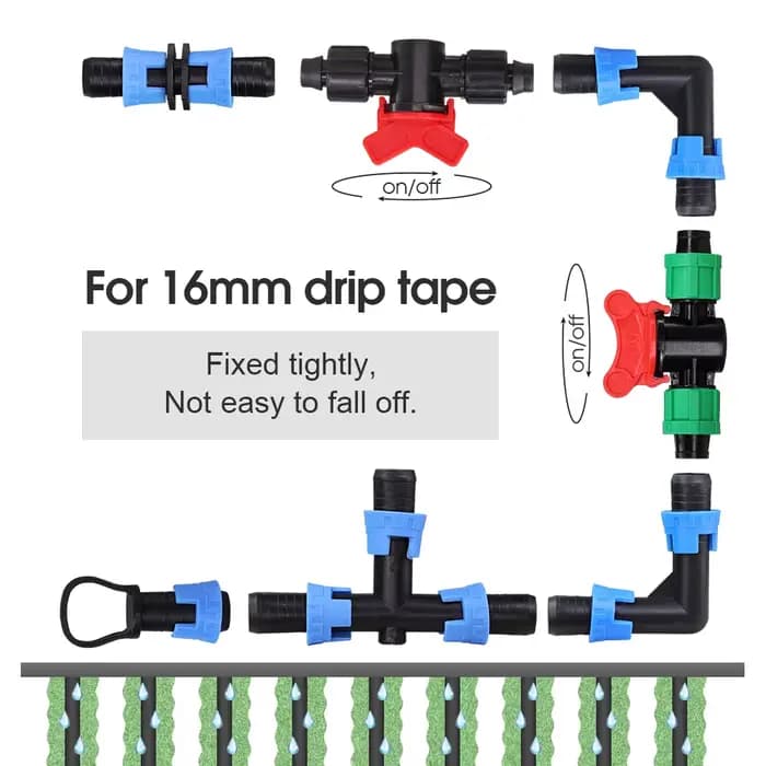Connecteurs de ruban goutte à goutte, adaptateur de couplage de tube de jardin, tuyau d'irrigation g