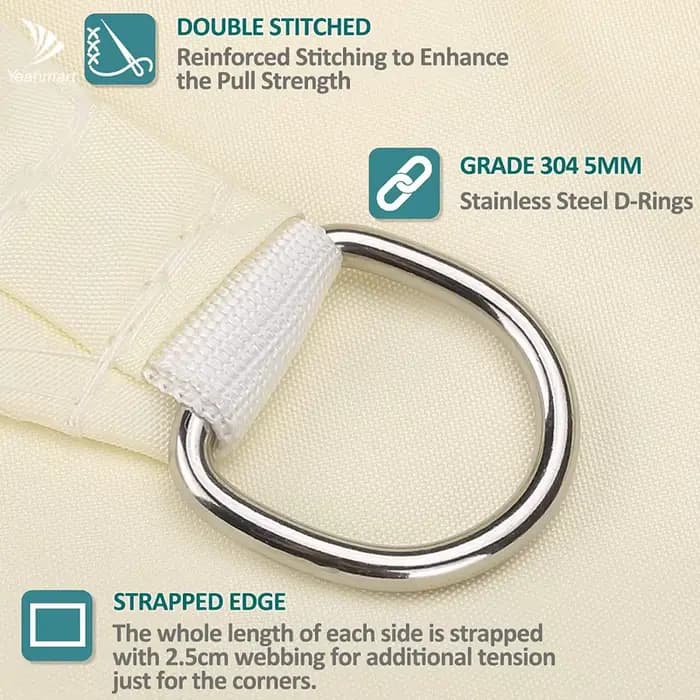 Pare-soleil triangulaire multi-taille imperméable, protection solaire pour jardin extérieur, fête, a