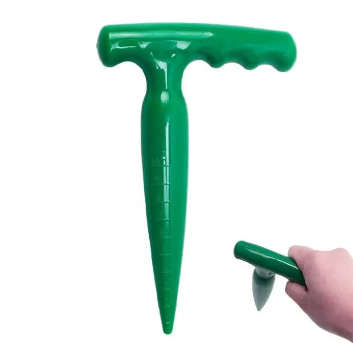 Perforateur de jardin portatif avec échelle graduée, outil de plantation léger, outil de creusement