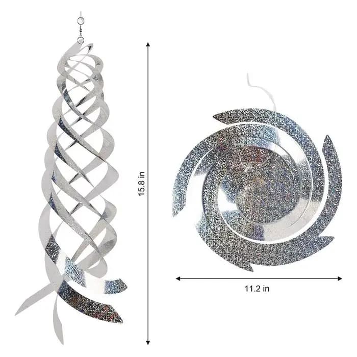 Répulsif à Oiseaux Rotatif en Spirale pour Décoration de Jardin, Nouveau Dispositif de Contrôle, de