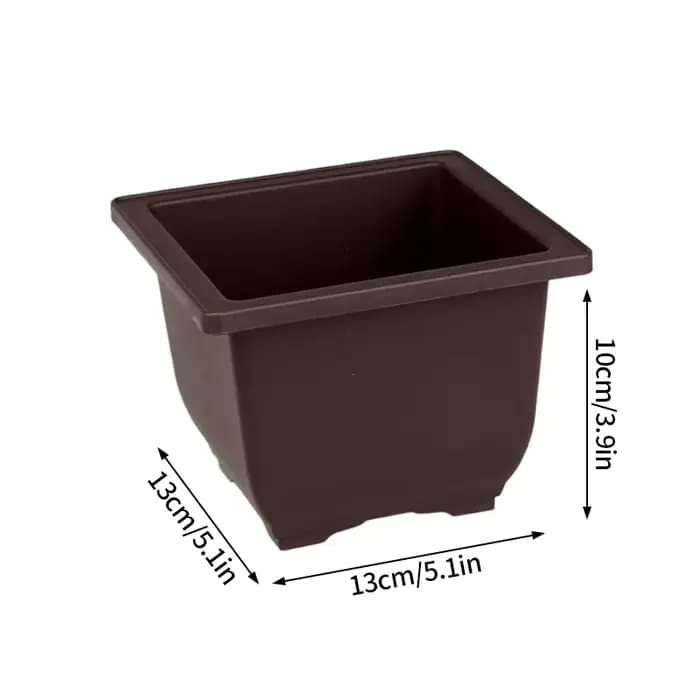 Pots De Fleurs Rectangulaires Carrés En Plastique,Poterie Imitation Pourpre,Pots De Plantes Succulen