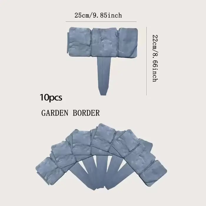 Bordure de clôture de jardin en PP, 10 pièces, bordure de jardin en plastique pour aménagement paysa