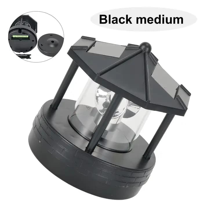 Jardin cour LED phare solaire pelouse lumière extérieure étanche réverbère rotatif rocaille phare lu