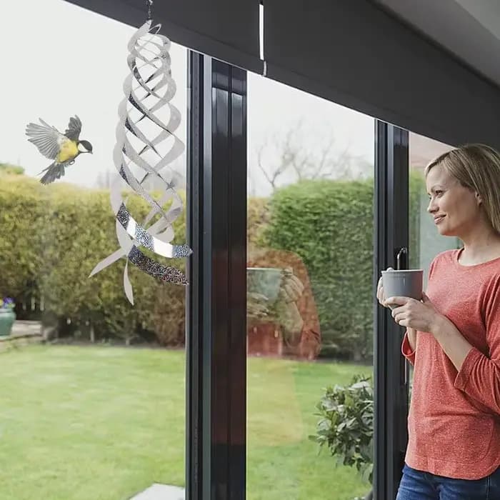 Répulsif à Oiseaux Rotatif en Spirale pour Décoration de Jardin, Nouveau Dispositif de Contrôle, de