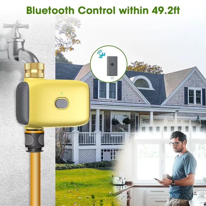 Minuterie d'arrosage Bluetooth 3/4 ", 1/2 Zones, minuterie d'irrigation automatique, système d'arros