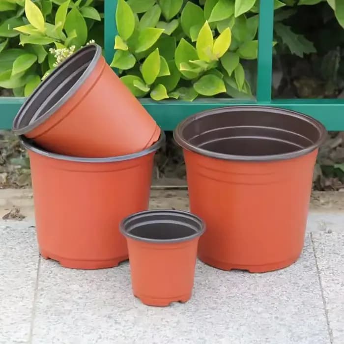 Pots de plantes en plastique avec étiquettes, récipients pour plantes à fleurs et semis, pots de dém