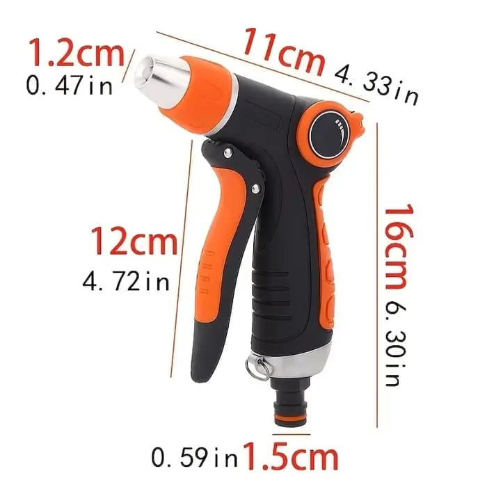 Tuyau pistolet de pulvérisation d'eau réglable pistolet de lavage de voiture pistolet de jardin Port