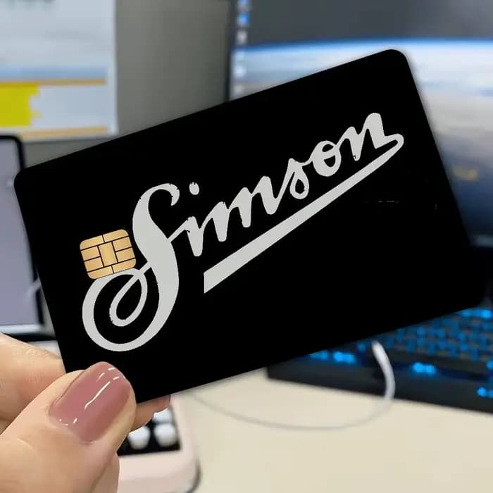 Autocollant de protection pour carte de crédit/debit avec logo S-SimsonS Anime, compatible avec les