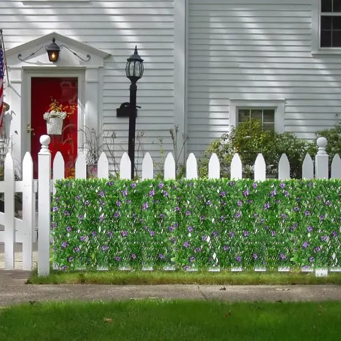 Haie artificielle, fausse feuille murale, plante de haie verte, écran de clôture de confidentialité