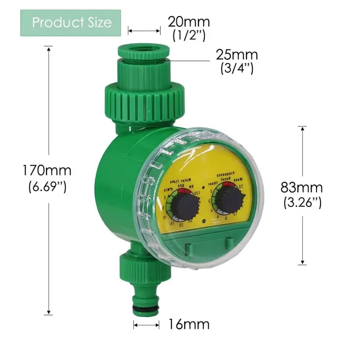 Minuterie d'arrosage de jardin, contrôleur d'irrigation mécanique automatique, Valve Programmable, t