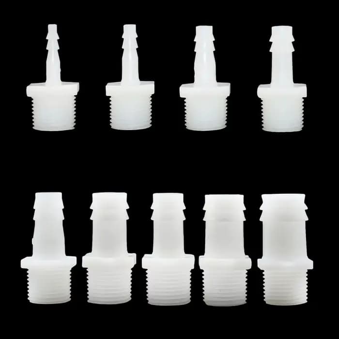 Connecteur de tuyau coudé en plastique, coupleur de tuyau avec raccords filetés de 1/2 pouces, adapt