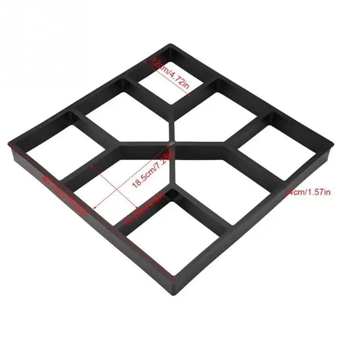 Moule de fabrication de chemin de jardin réutilisable, bricolage, pavage manuel, ciment, brique, pie