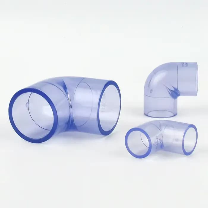 Connecteur en PVC bleu Transparent, 16 20 25 32 40 50mm, Joints coudés UPVC pour Aquarium, réservoir
