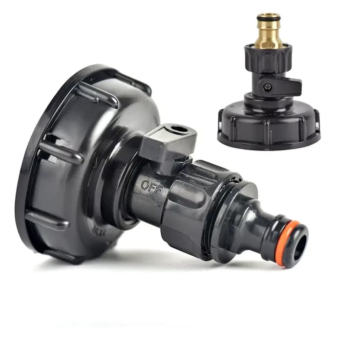 Connecteur d'eau de jardin de tuyau d'adaptateur de assujetIBC, filetage grossier, pièces de raccord