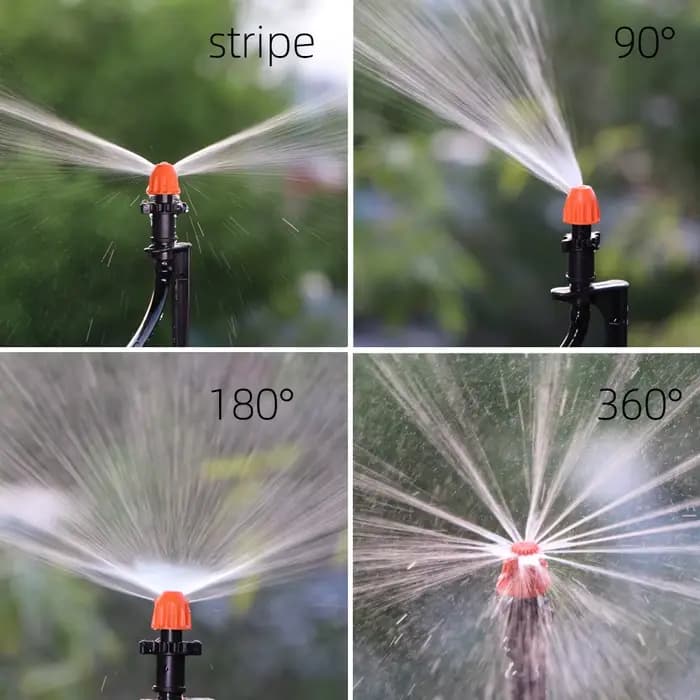 Buse d'arrosage de jardin avec support de 15cm, angle de pulvérisation de bande 90 °/7.5 °/180 °, d'