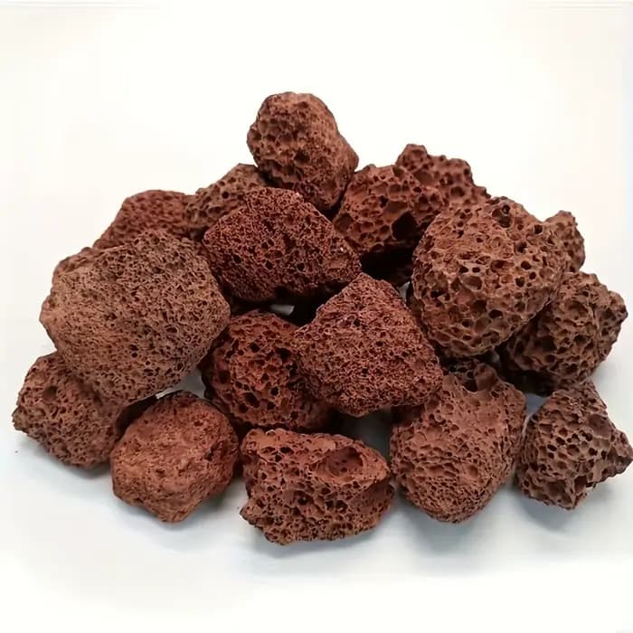 Bio filtre en pierre originale de roche volcanique rouge poreuse naturelle, 250g, pour Aquarium, dif