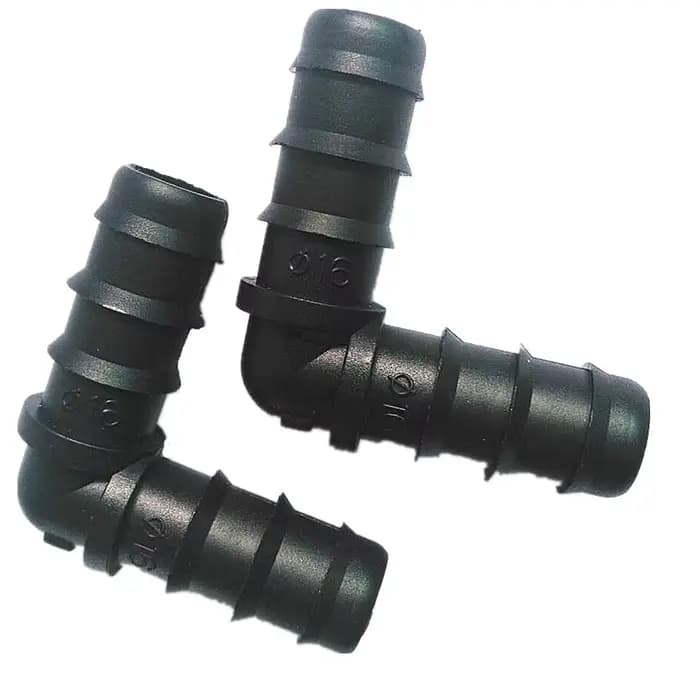 10 pièces-paquet DN16 90 degrés coude Angle courbé jardin raccords d'irrigation connecteurs de tuyau
