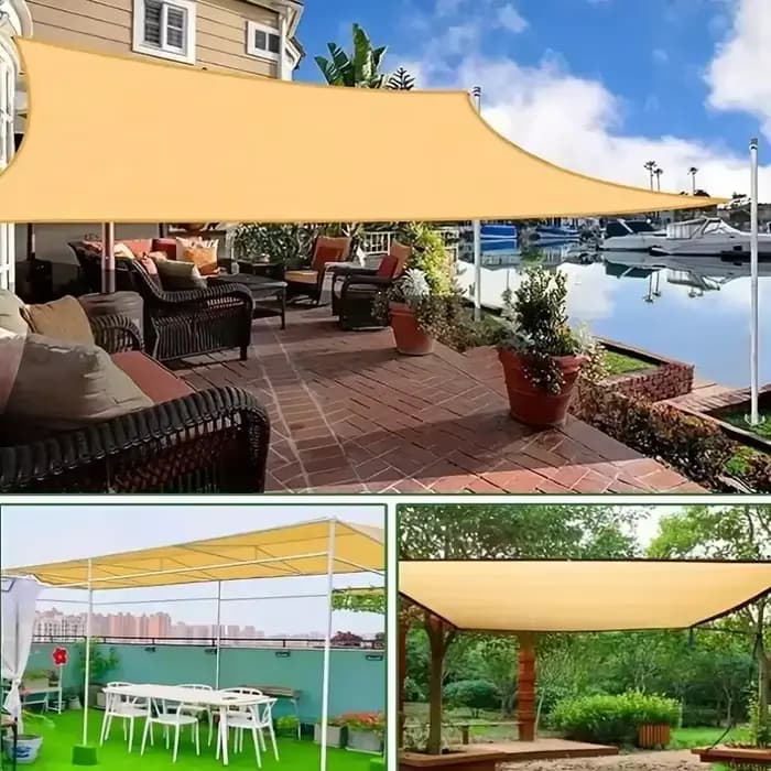 Gazebo d'extérieur épais et résistant à la chaleur, filet d'ombrage Dense pour balcon et cour, maill