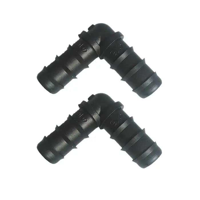 10 pièces-paquet DN16 90 degrés coude Angle courbé jardin raccords d'irrigation connecteurs de tuyau