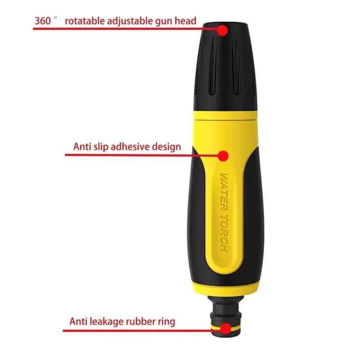 Pistolet à eau haute pression réglable, tuyau d'arrosage de jardin, buse d'arrosage, outil de lavage
