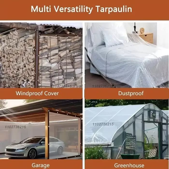 Film d'abri en plastique Transparent pour jardinage, bâche imperméable d'extérieur, tissu de terrass