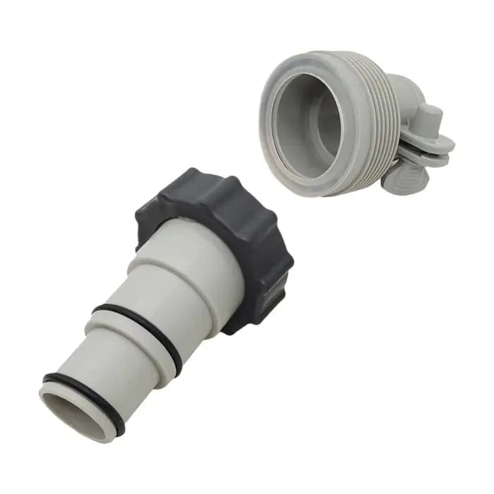 Adaptateur de tuyau de piscine 1.25 "à 1.5", pièces de pompe de piscine avec collier de Valve à pist
