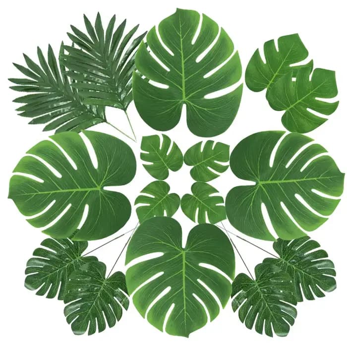Feuilles de Palmier Tropicales Artificielles, Décoration Rustique de Mariage, Safari dans la Jungle,