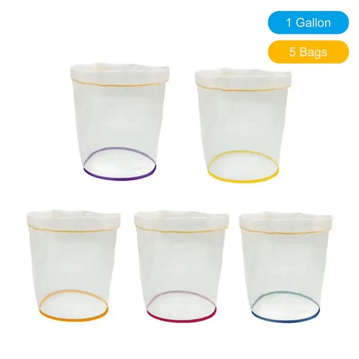 Kit de Sacs Filtrants à Bulles de 1 Gallons ou 5 Gallons, Proximité Micron, Extraction Wstring, 5 Pi