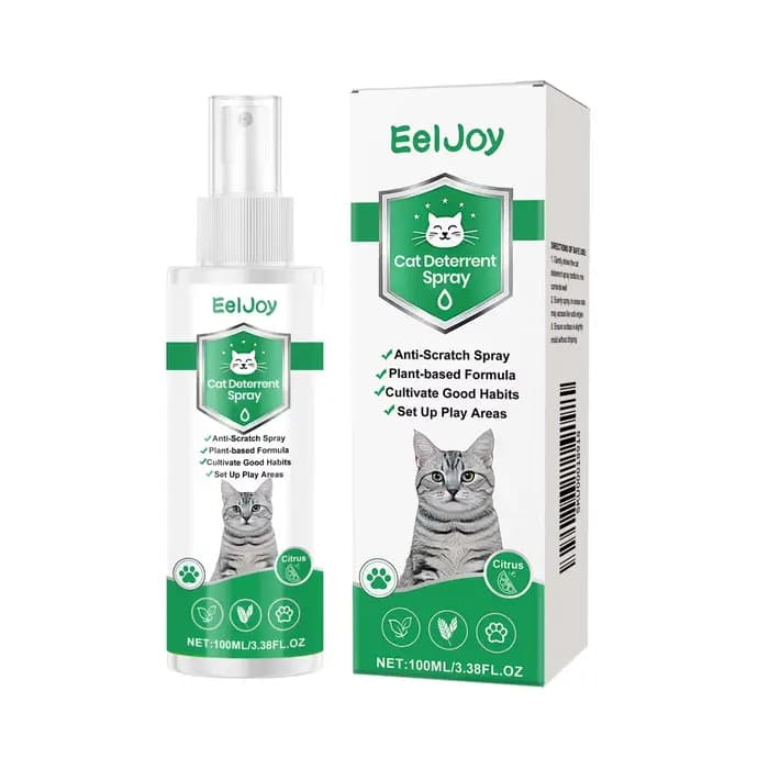 Spray Répulsif Anti-Chat Intérieur/Extérieur – Protection Meubles Contre les Griffures des Chats – E