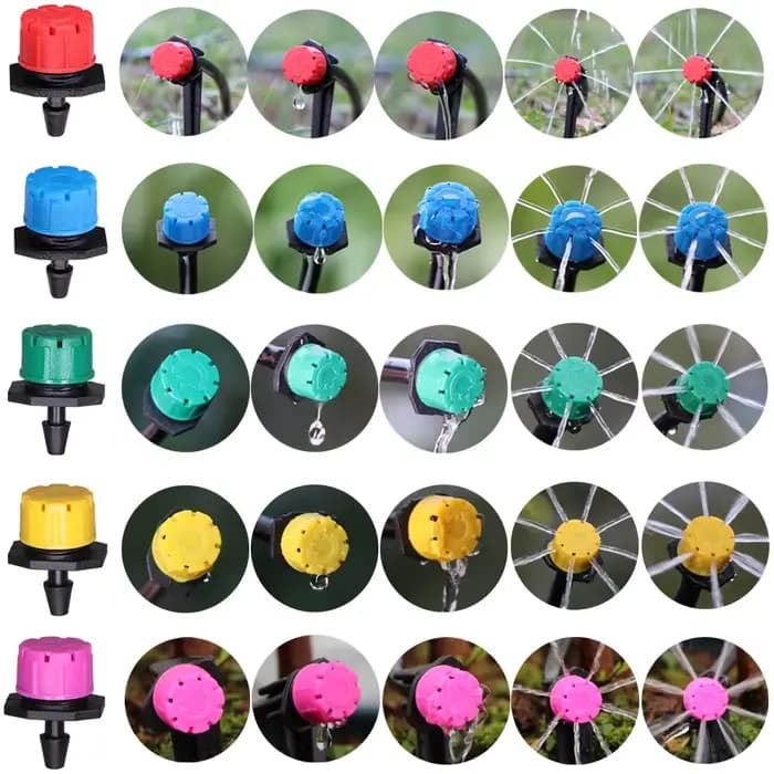 Tuyau d'arrosage de jardin en PVC, 5-10m, 4/7mm, système de micro d'argile avec 8 trous, goutteurs,