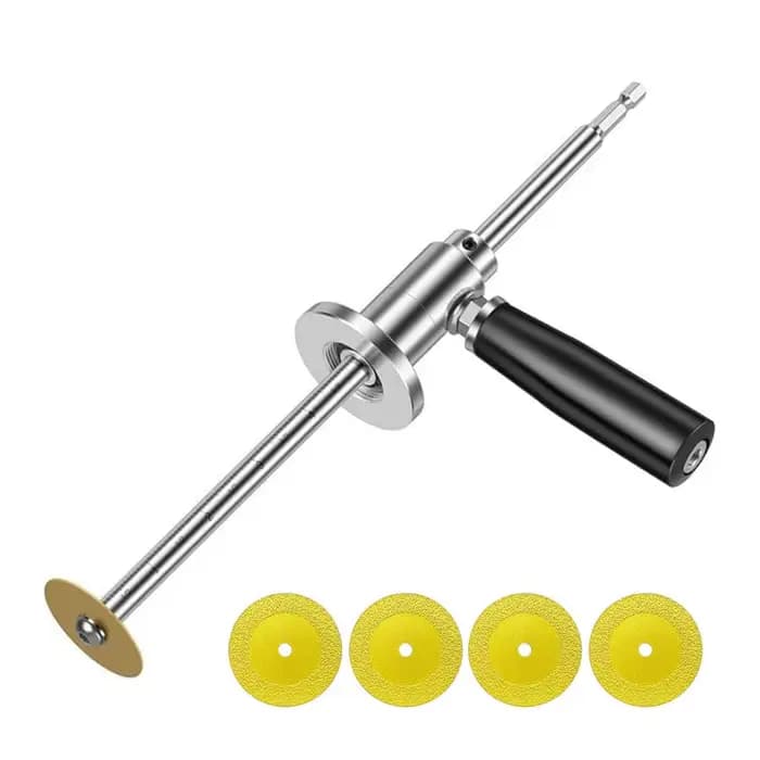 Outil de coupe de tuyaux en PVC en acier inoxydable avec 5 lames, profondeur réglable, poignée ergon