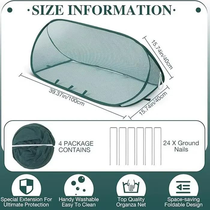 Filet de protection pop-up pour plantes de jardin, couverture extérieure pour plantes, idéal pour le