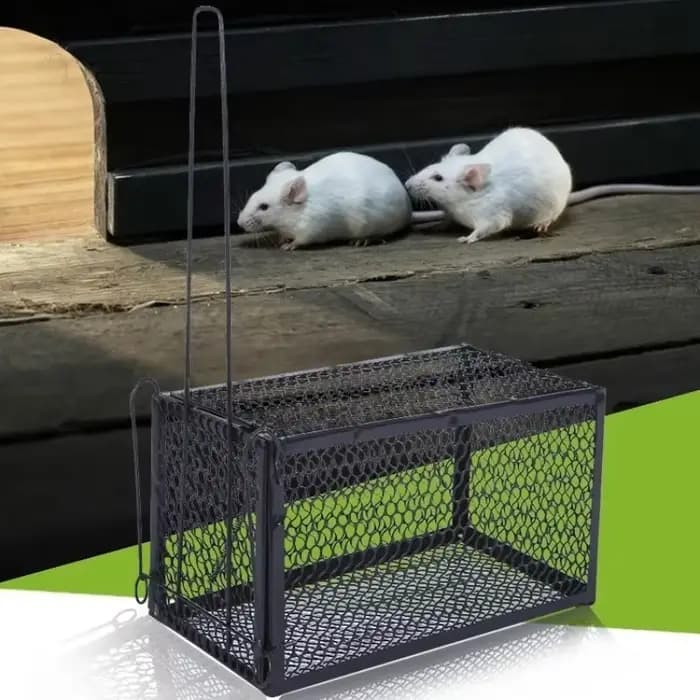 Piège à souris intelligent autobloquant, filet en fer ferme et sûr, collecteur de souris domestique