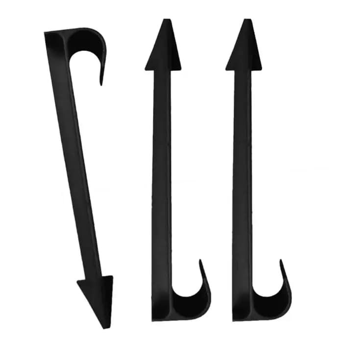 Tuyau en PE noir de type C, support de tuyau, prise de jardinage, nouveau, 16mm, 20mm, lot de 10 piè