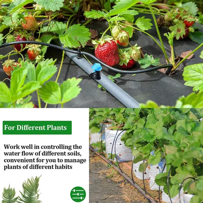 Emmetteur d'égouttage d'irrigation, 20 pièces, drapeau de jardin, goutteur d'arrosage pour arbres et