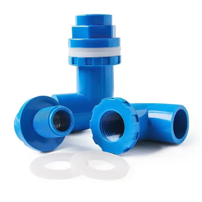 I.D20 ~ 50 mm PVC Aquarium 90 ° Connecteur de Drainage coudé, Joints de débordement d'aquarium, tu