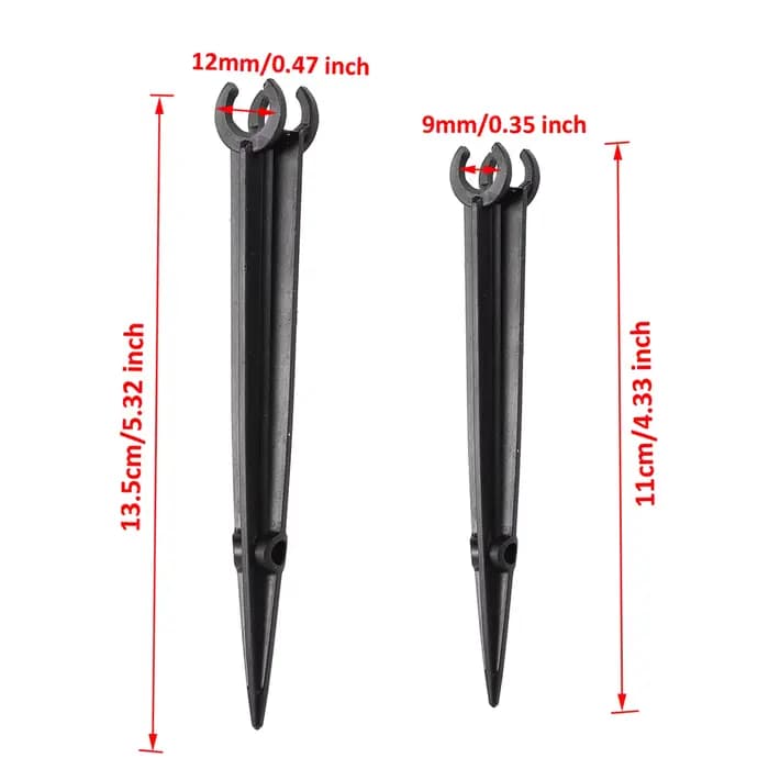Piquets de Support d'irrigation goutte à goutte pour tuyau d'arrosage, 4/7Mm 8/11Mm, Support fixe, g