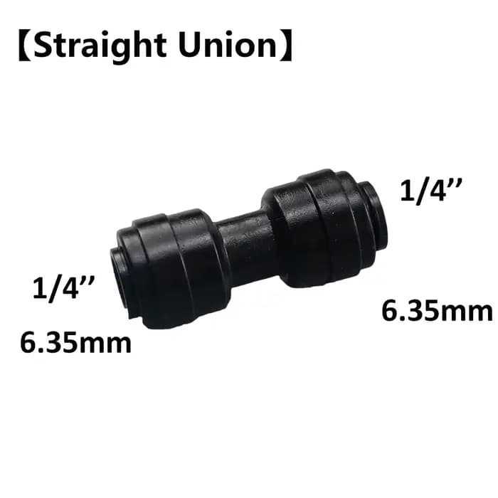 1/4 pousser pour connecter le système de brumisation de jardin extérieur Joint raccord en T coude co