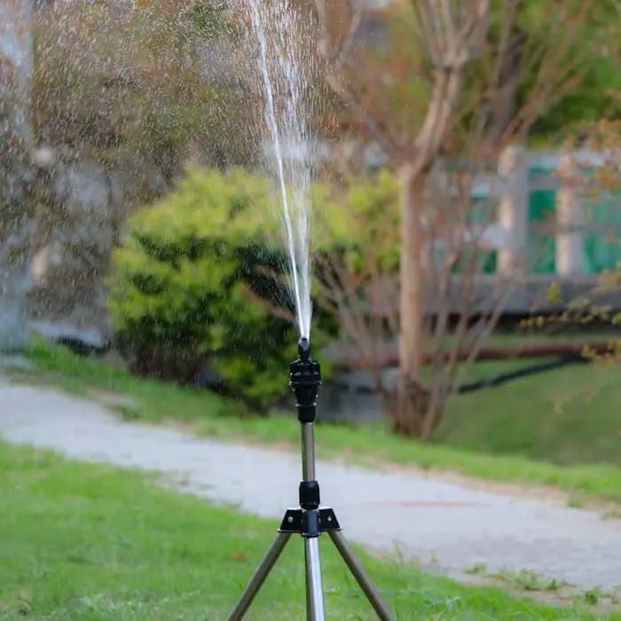 1 pièces extérieur 1/2 "" 360 ° Arroseur automatique rotatif noir, buse d'irrigation d'eau pour ja