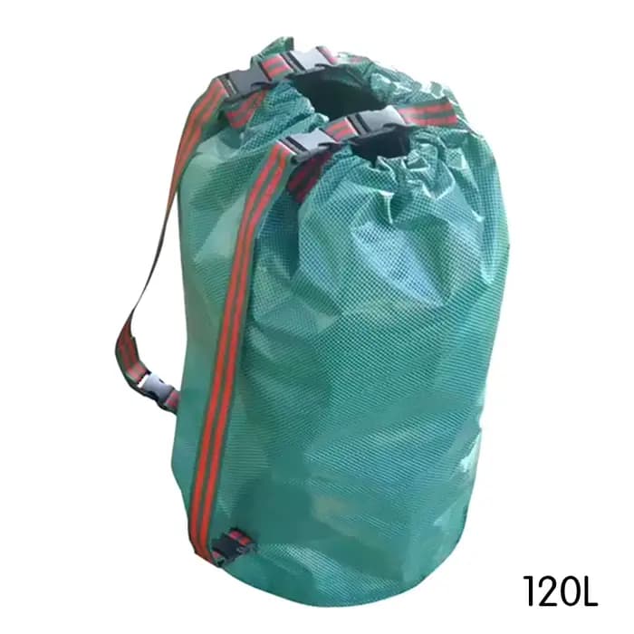 Sac à déchets de jardin 120-300 L Grande capacité Sacs réutilisables Sac à feuilles étanche Poubelle