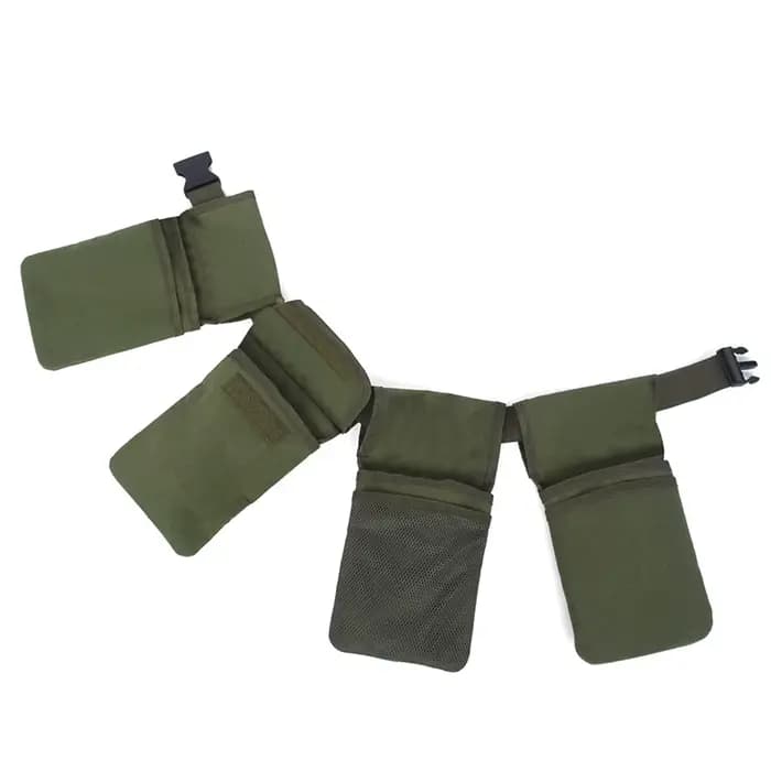 Ceinture porte-outils en toile avec 4 poches, sac de rangement amovible, organisateur pratique, cade