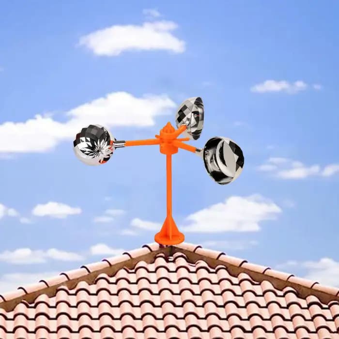Moulin à Vent Anti-Épouvantail pour Oiseaux, Dispositif Rotatif Durable avec Moulage de Vis, pour Ar